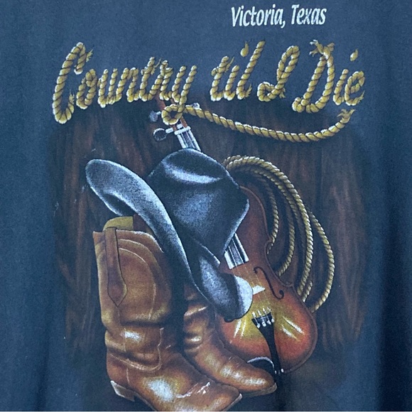 ‘Country til I Die’ Vintage Tee - Picture 2 of 6